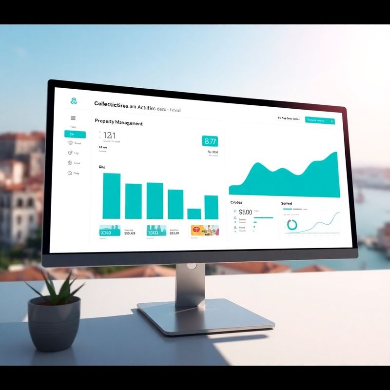 Cozyhomeq nadzorna ploča na velikom monitoru